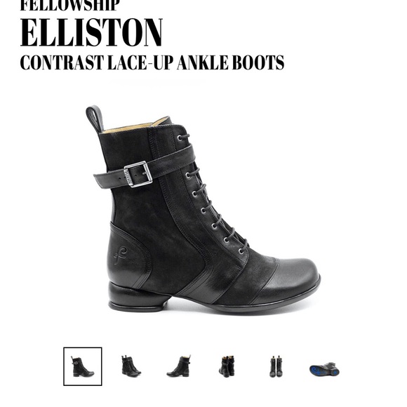 John Fluevog Shoes - John Fluevog Elliston Black Fellowship Buckle Boots